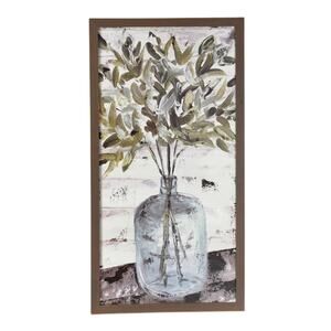 Natural Designer Home Decor Framed Eucalyptus Oil Painting Wall Hanging Artwork